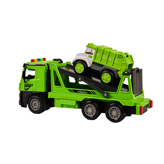 Kamion smetlarski sa svjetlosnim i zvučnim efektima KAZOO BJ586A, zeleni