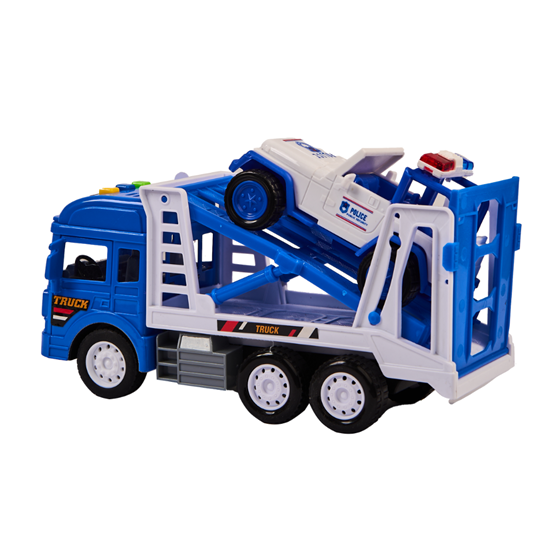 Kamion policijski sa svjetlosnim i zvučnim efektima KAZOO BJ591A, plavi