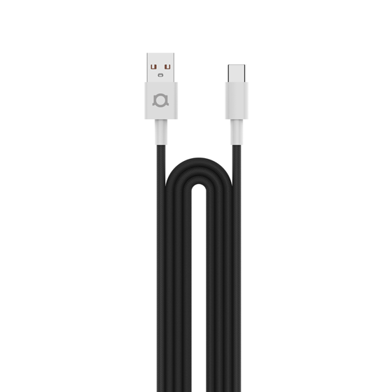 Kabel Adda Collins USB-211-BK, USB-A na Type-C, 15W, pleteni, 1m, crni