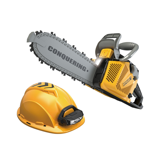 Igračka motorna pila i kaciga sa svjetlosnim i zvučnim efektima KAZOO T006