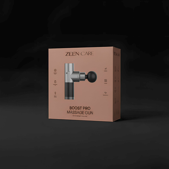Pištolj za masažu ZEEN Care Boost Pro JM05, 6 nastavaka, tihi brushless motor