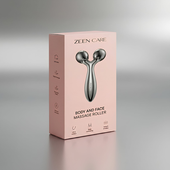Masažer za lice i tijelo 360° za oblikovanje kontura ZEEN Care Body Sculpt, ABS/silikon