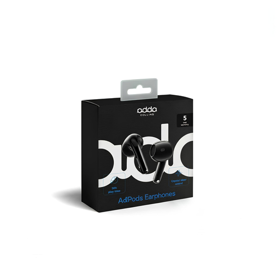 Slušalice Adda Collins TWS-012-GM, AdPods TWS, bluetooth 6.0, crne