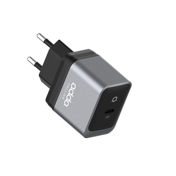 Zidni punjač Adda Collins CH-013-GM, Type C izlaz, 22.5W, gun metal
