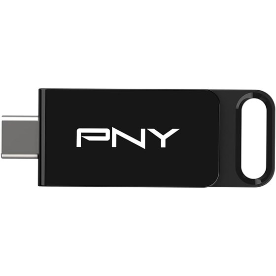 USB stick PNY Elite, 256GB, USB 3.2, Type-C, crni