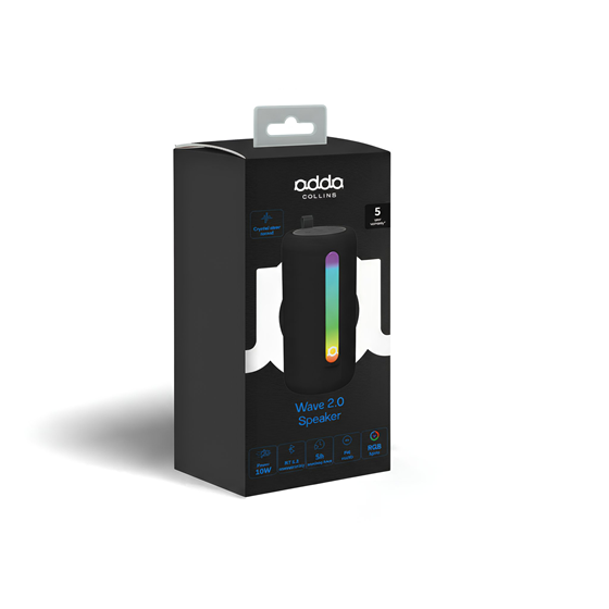 Bluetooth zvučnik Adda Collins SP-101-BK, Wave 2.0, 10W, FM, RGB, crna