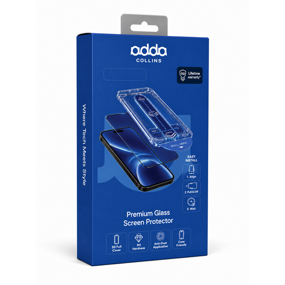 Zaštitno staklo Adda Collins PRS-17PRO-3D, iPhone 17 / 18 Pro, 3D