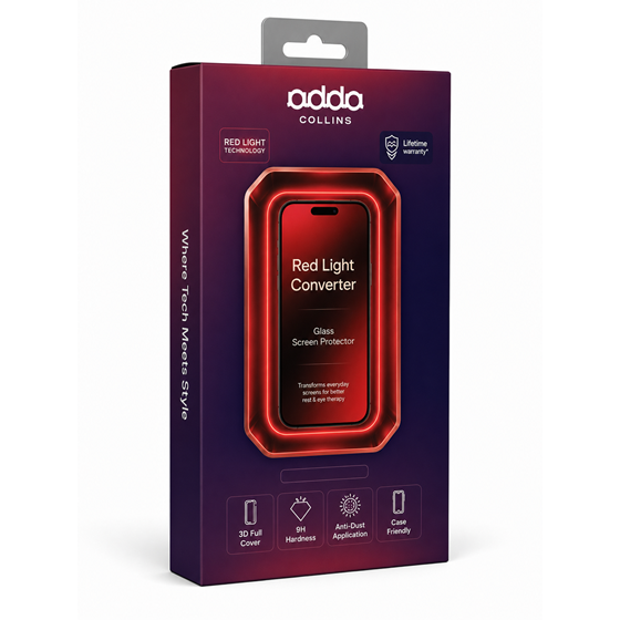 Zaštitno staklo Adda Collins PRS-16PM-RL, iPhone 16 Pro Max, red light