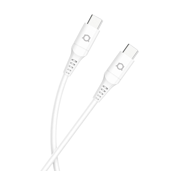 Kabel Adda Collins USB-203-WH, Type-C na Type-C, 60W, Premium TPE, 1.2m, bijela