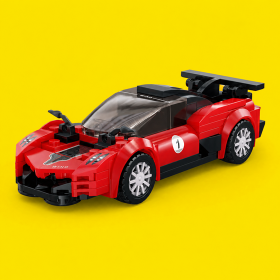 Auto za sastavljanje Crimson Wing Racer LILBIG C55059W, 158 dijelova