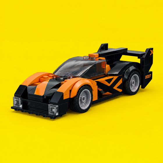 Auto za sastavljanje Orange Bolt Charger LILBIG C55060W, 163 dijela