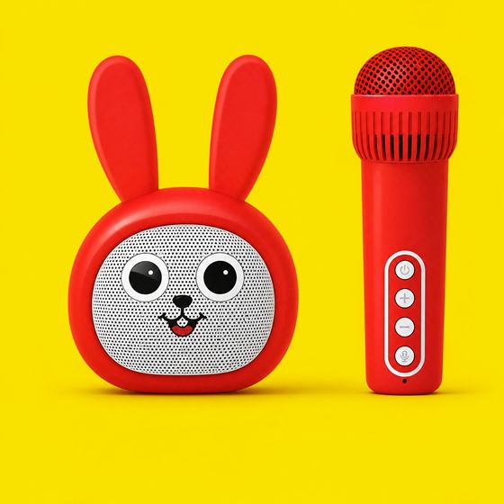 Karaoke set dječji sa zvučnikom i mikrofonom LILBIG MM-2620, zec