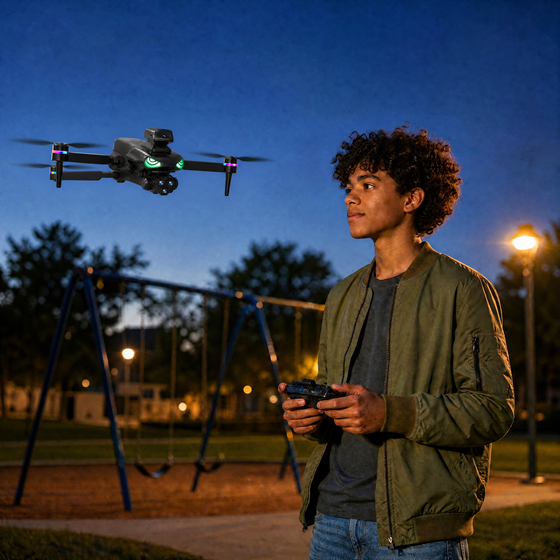 Dron R/C Apex s dual kamerom i izbjegavanjem prepreka LILBIG DR-2608