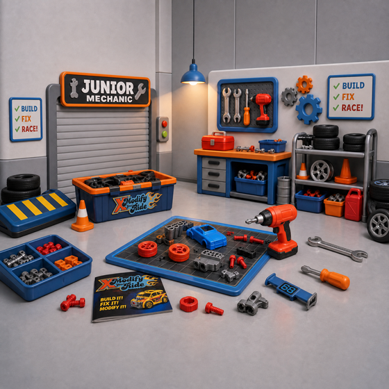 Auto dječji za sastavljanje Build-A-Ride s električnim odvijačem LILBIG PY-2607