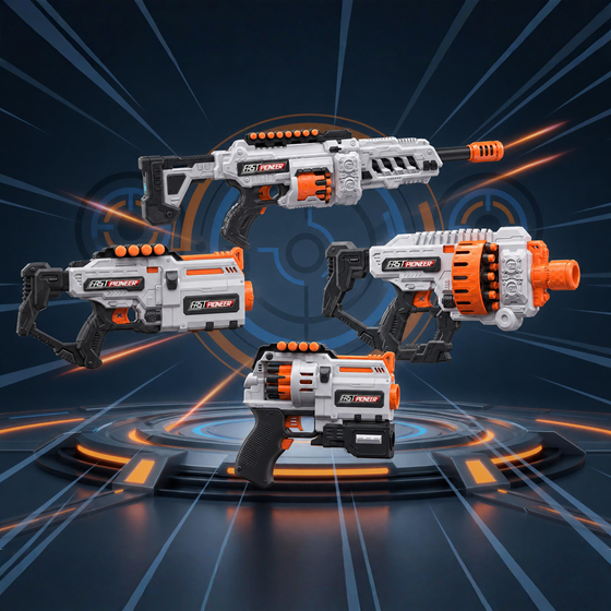 Blaster električni Long Range Gun s mekanim mecima LILBIG PY-2611, 36 metaka