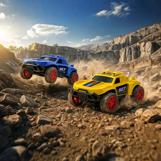 Kamion R/C rally LILBIG RS-2612, žuti, 1:24