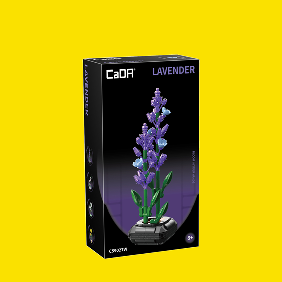 Set cvijeća za sastavljanje Lavanda LILBIG C59027W, 205 dijelova