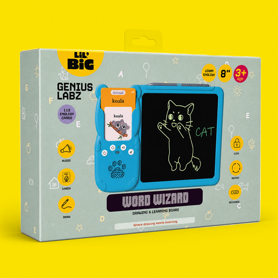 Ploča za crtanje digitalna Word Wizard s učenjem engleskog jezika LILBIG MM-2603